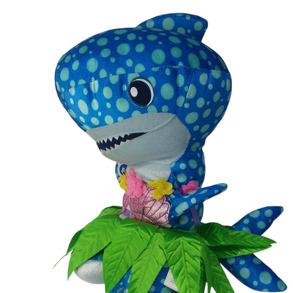Build-A-Bear Shark Week Plush Hula Outfit Stuffed Animal Toy Blue BAB‎ - Picture 12 of 15